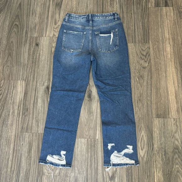 FLYING MONKEY Super High Rise Straight Crop Jeans - Picture 5 of 5